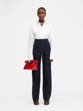 Le pantalon cargo en denim de-Nîmes Jean cargo courbé