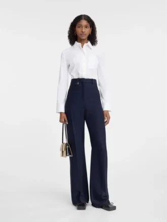 Le pantalon Sauge Pantalon évasé taille haute