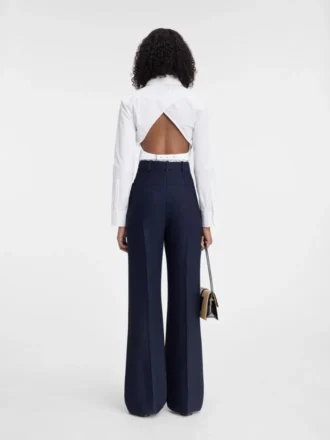 Le pantalon Sauge Pantalon évasé taille haute