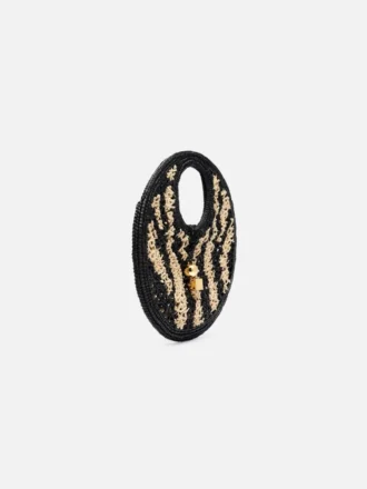 Le petit sac rond Spiaggia Petit sac rond en raphia