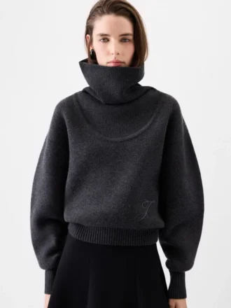 Le pull en maille Pallone Pull à col roulé large