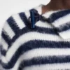 Le pull Marina Pull en mohair rayé Le pull Marina Pull en mohair rayé