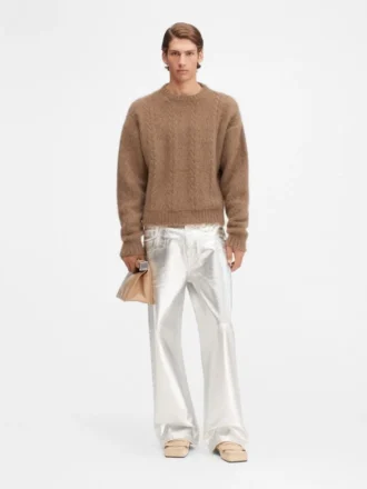Le pull Nuvola Pull en mohair à col rond