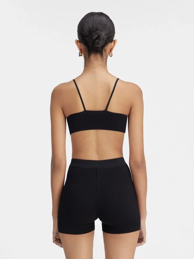 Le short Pralù Short en maille avec logo Charm Le short Pralù Short en maille avec logo Charm
