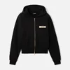 Le sweat à capuche zippé Gros Grain Sweat à capuche zippé avec logo Grosgrain