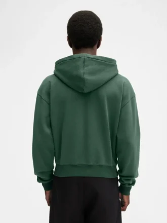 Le sweat à capuche zippé Gros Grain Sweat à capuche zippé avec logo Grosgrain