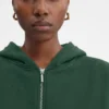 Le sweat à capuche zippé Gros Grain Sweat à capuche zippé avec logo Grosgrain