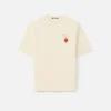 Le t-shirt fraise T-shirt logo avec patch fraise