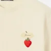 Le t-shirt fraise T-shirt logo avec patch fraise
