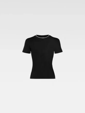 Le t-shirt Tricot T-shirt asymétrique en maille Le t-shirt Tricot T-shirt asymétrique en maille