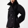 Le trench court Ovalo Le trench sablier