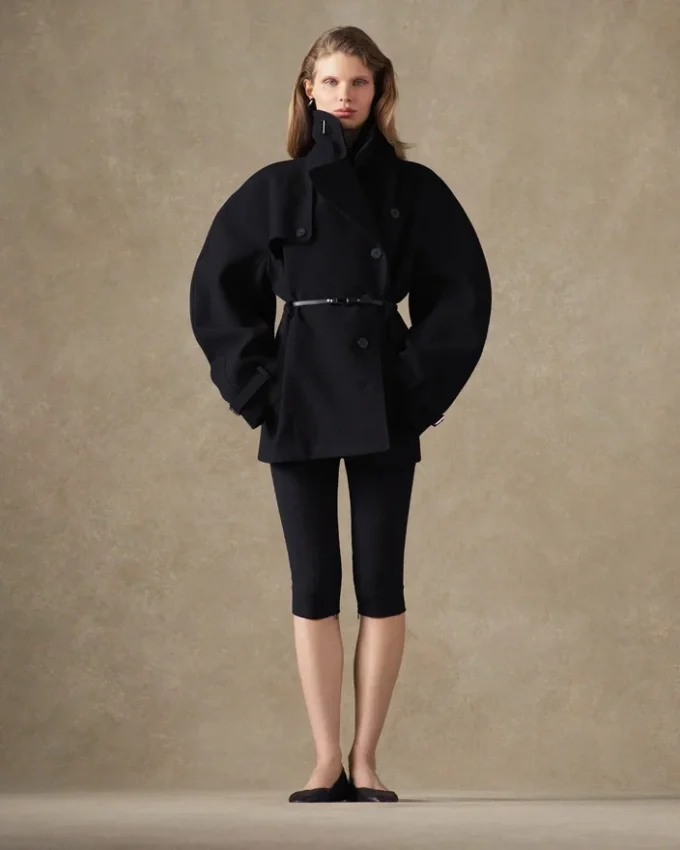 Le trench court Ovalo Le trench sablier