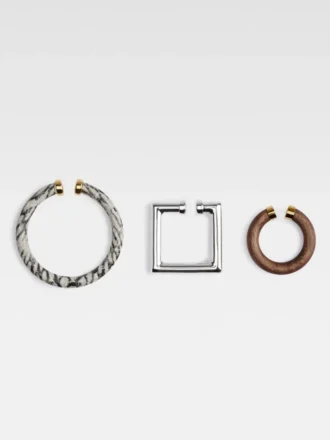 Les bijoux d’oreilles Trio de boucles d’oreilles géométriques Les bijoux d’oreilles Trio de boucles d’oreilles géométriques
