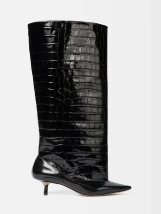 Les bottes hautes Tourni Bottes larges montant jusqu&rsquo;aux genoux