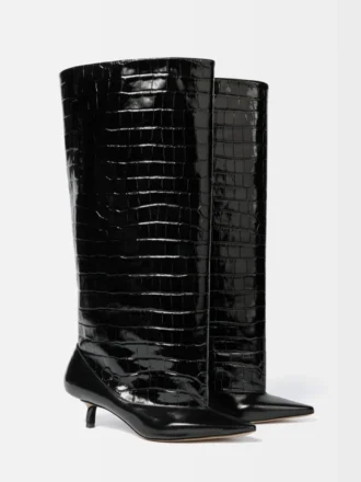 Les bottes hautes Tourni Bottes larges montant jusqu&rsquo;aux genoux