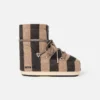 Les bottines rayées Icon Low de Jacquemus en collaboration avec Moon Boot