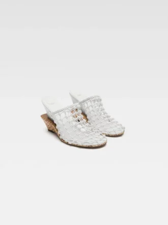 Les chaussures à double tissage Mules doubles tressées