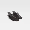 Les chaussures à double tissage Mules doubles tressées