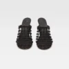 Les chaussures à double tissage Mules doubles tressées