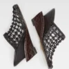 Les chaussures à double tissage Mules doubles tressées