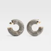 Les créoles Mojave Créoles en cuir à motif cobra Les créoles Mojave Créoles en cuir à motif cobra