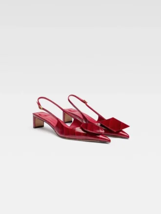 Les escarpins à bride arrière Duelo talons bobines ronds et carrés
