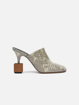 Les mules Bisou Mules à talons géométriques