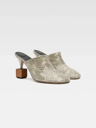 Les mules Bisou Mules à talons géométriques
