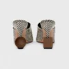 Les mules Bisou Mules à talons géométriques Les mules Bisou Mules à talons géométriques