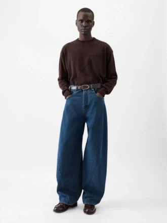 Pantalon en denim Espiral de-Nîmes Jean à coutures torsadées Pantalon en denim Espiral de-Nîmes Jean à coutures torsadées