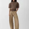 Pantalon en denim Ovalo de Nîmes Jean taille haute à coupe incurvée