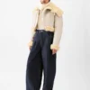Pantalon en denim Ovalo de Nîmes Jean taille haute à coupe incurvée