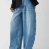 Pantalon en denim Ovalo de Nîmes Jean taille haute à coupe incurvée