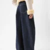 Pantalon en denim Ovalo de Nîmes Jean taille haute à coupe incurvée
