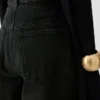 Pantalon en denim Ovalo de Nîmes Jean taille haute à coupe incurvée