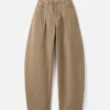 Pantalon en denim Ovalo de Nîmes Jean taille haute à coupe incurvée