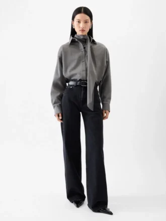Pantalon large en denim de-Nîmes Jean oversize