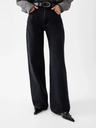 Pantalon large en denim de-Nîmes Jean oversize