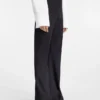 Pantalon Sauge Pantalon évasé taille haute