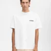T-shirt avec adresse Montaigne T-shirt à manches courtes avec logo et adresse – vendu exclusivement en ligne et dans notre boutique parisienne