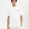 T-shirt à manches courtes avec logo et adresse – vendu exclusivement en ligne et dans notre boutique de Londres