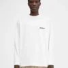 T-shirt à manches longues avec adresse imprimée et logo – vendu exclusivement en ligne et dans notre boutique de Londres
