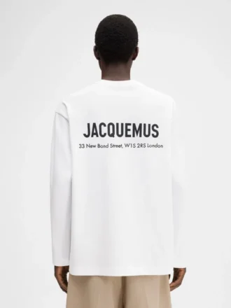 T-shirt à manches longues avec adresse imprimée et logo – vendu exclusivement en ligne et dans notre boutique de Londres T-shirt à manches longues avec adresse imprimée et logo – vendu exclusivement en ligne et dans notre boutique de Londres