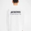 T-shirt à manches longues avec adresse imprimée et logo – vendu exclusivement en ligne et dans notre boutique de New York