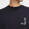 T-shirt à manches longues Merù T-shirt à manches longues avec logo Fisherman brodé